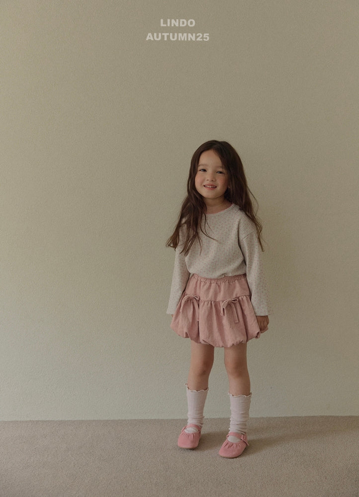 韓國童裝 25秋 | LD25314 Pompom skirt