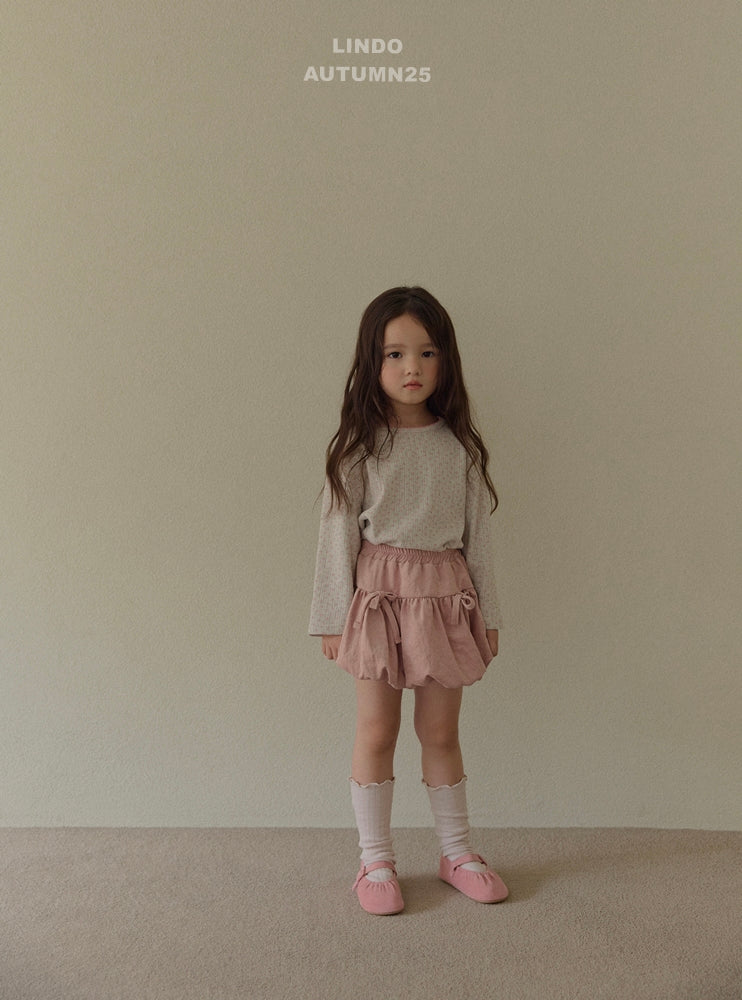 韓國童裝 25秋 | LD25314 Pompom skirt