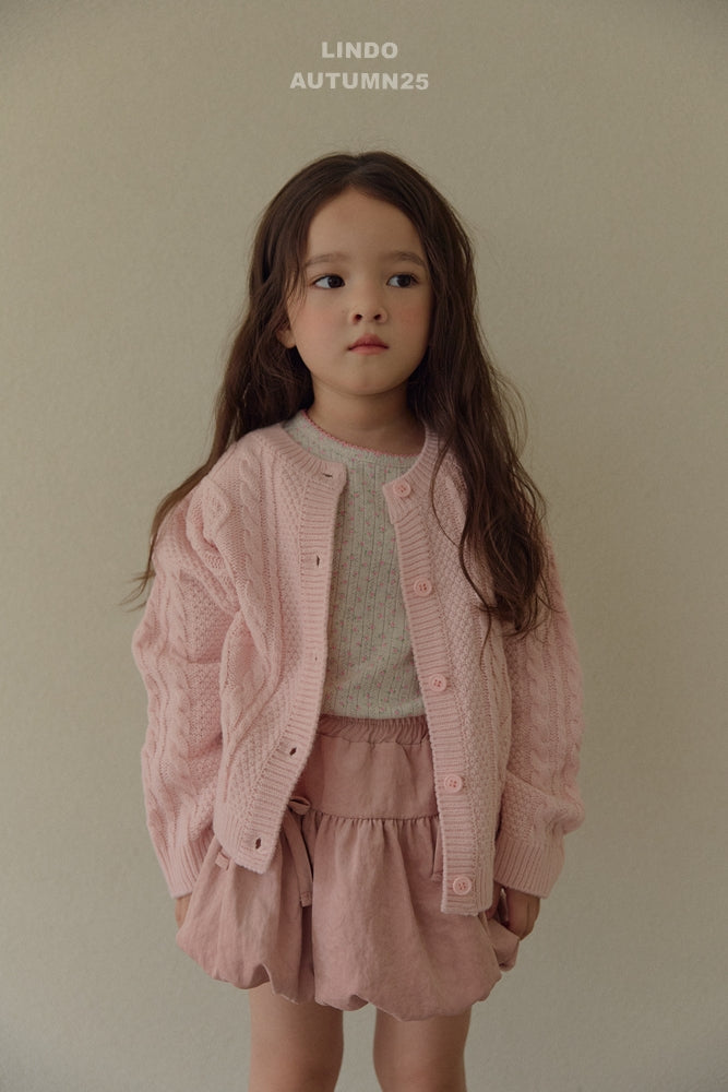 韓國童裝 25秋 | LD25305 Twisted Cardigan