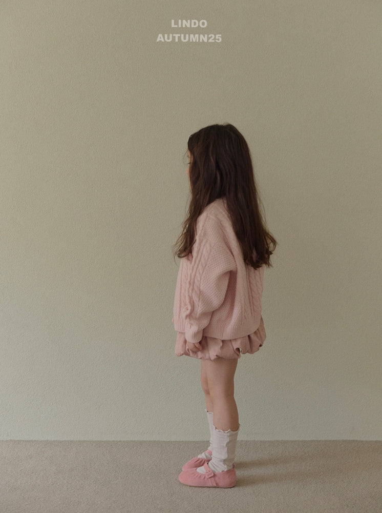 韓國童裝 25秋 | LD25314 Pompom skirt