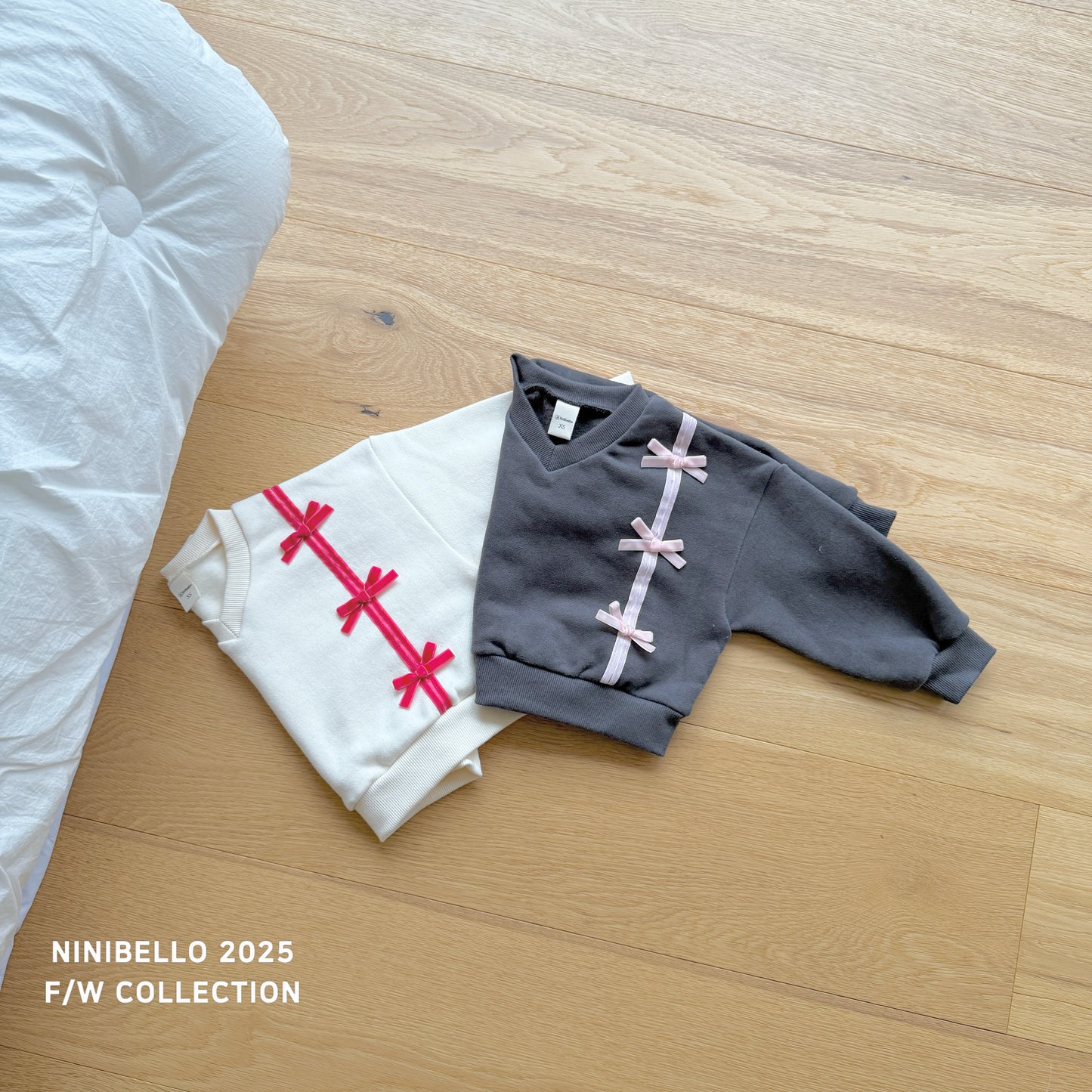 韓國童裝 25秋冬 | NB25408 Ribbon MTM