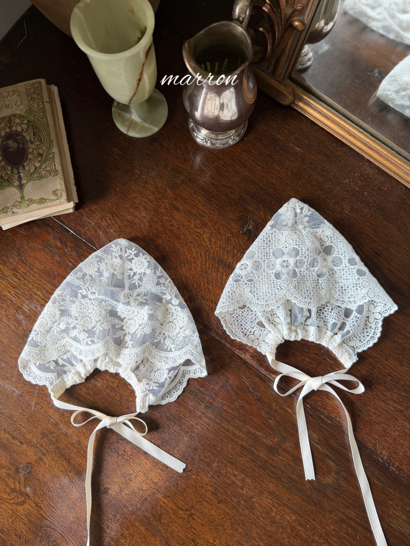 韓國童裝 26秋| MA62 Lace Bonnet 配飾