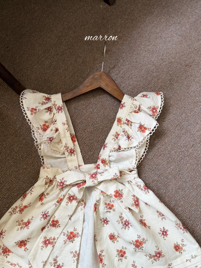 韓國童裝 26秋| MA37 Flower Apron 配飾