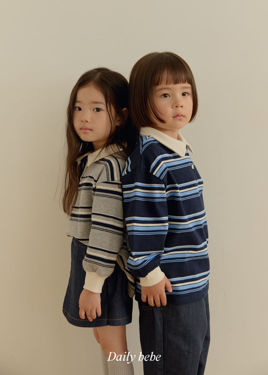 韓國童裝 26秋| DD34 Chestnut Collar Tee 上衣