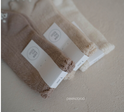 PEEKABOO 韓國正品 | PP25211 Flower Knee Socks Set of 3