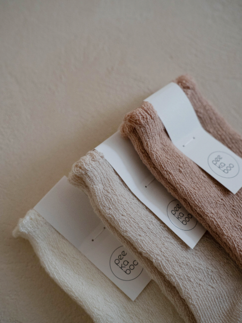 PEEKABOO 韓國正品 | PP25211 Flower Knee Socks Set of 3