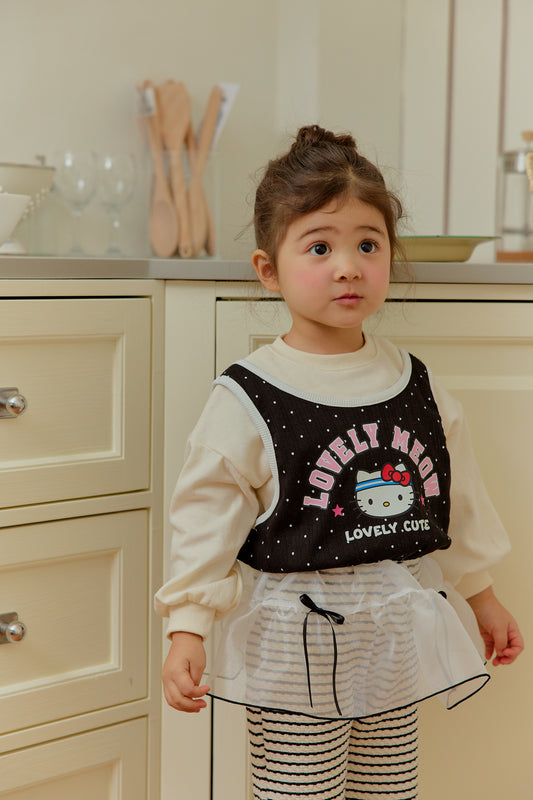 韓國童裝 26春 | SE37 Ribbon條紋長褲 (90~130cm)