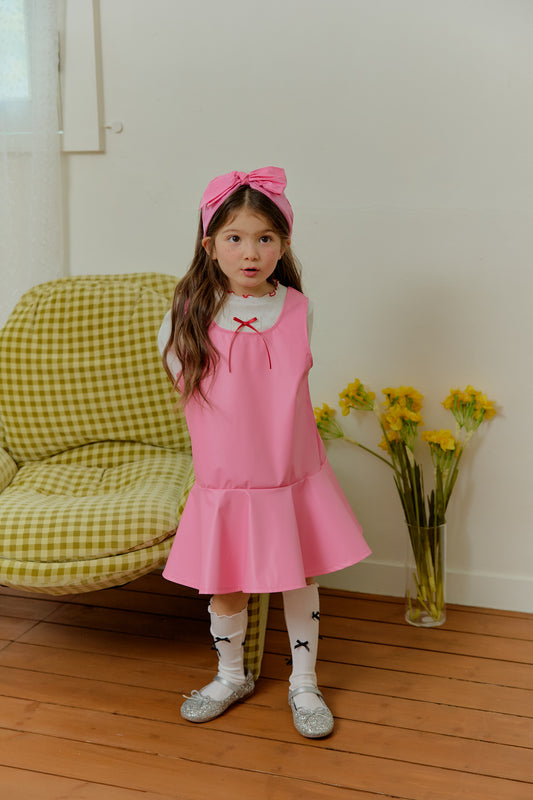 韓國童裝 26春 | SE39 洋紅連身裙 (90~130cm)