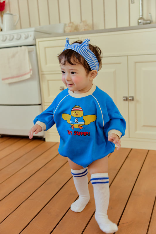 韓國童裝 26春 | SE04 小雞Baby Suit 連髮套裝 (70~90cm)