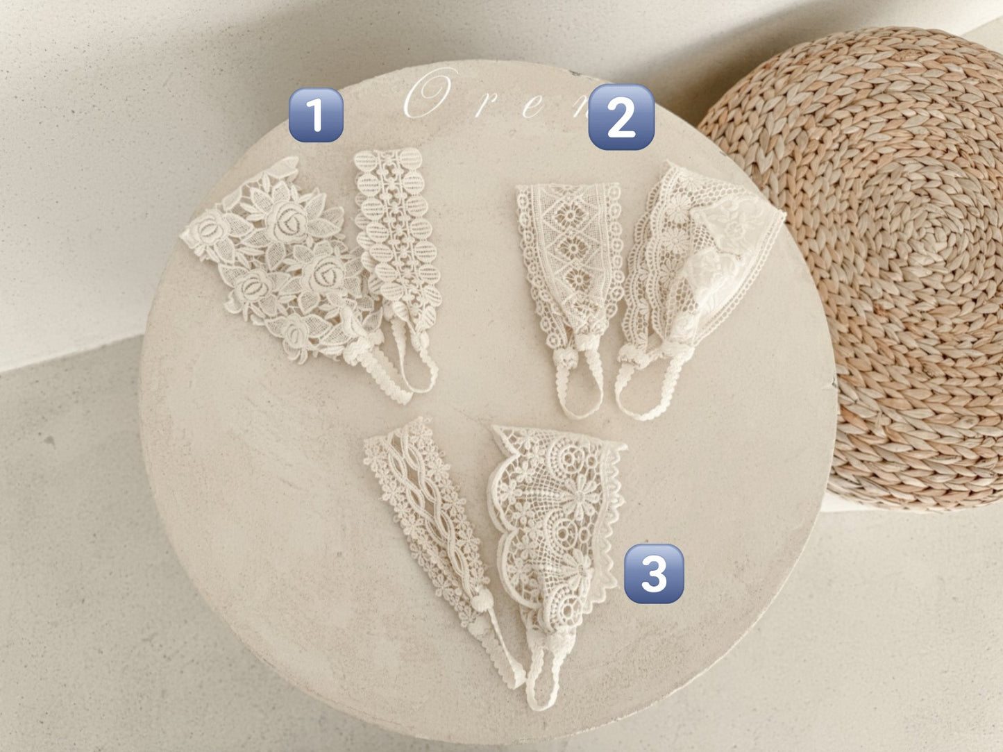 現貨▷ 韓國童裝 25春 | OR251699 LACE HAIRBAND SET