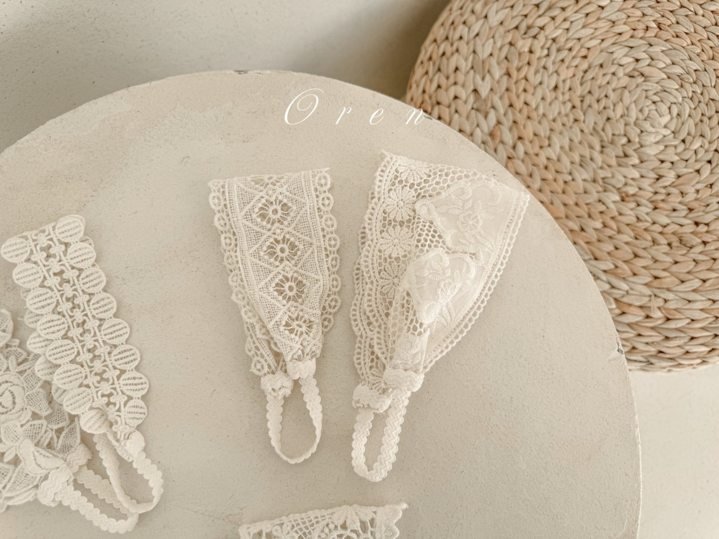 現貨▷ 韓國童裝 25春 | OR251699 LACE HAIRBAND SET
