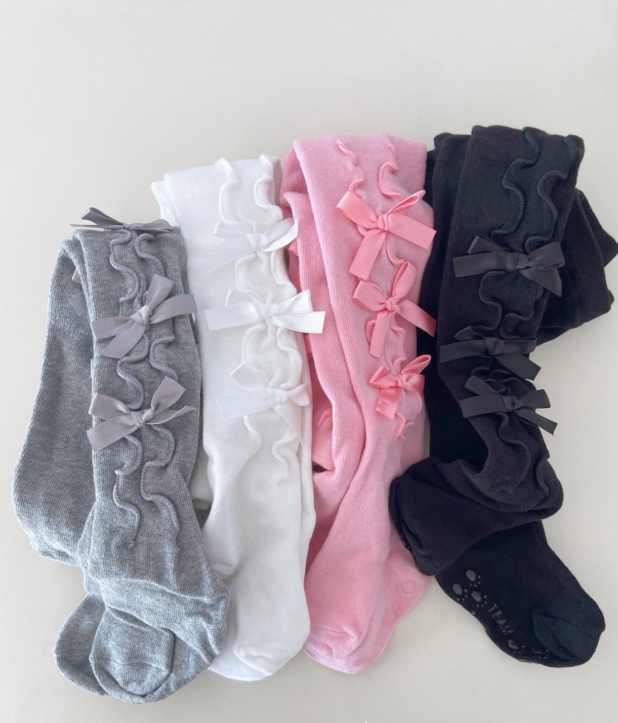 現貨▷ 韓國童裝 童襪 Ribbon Tights