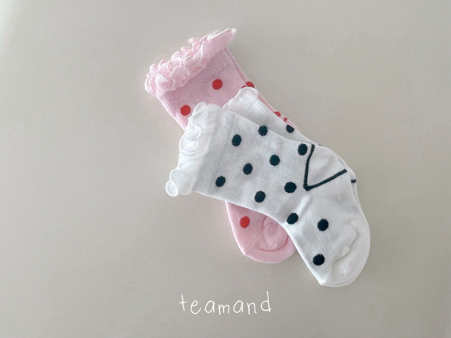 現貨▷ 韓國童裝 童襪 dot dot socks set