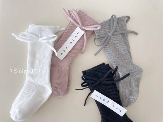 預訂) 韓國童裝 童襪 Ribbon Socks ($100/2)