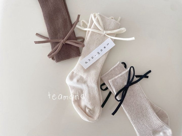 預訂) 韓國童裝 童襪 Ribbon Socks ($100/2)