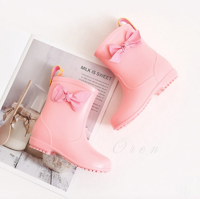 Rainbow Rain Boots - Ribbon 夏日雨天必備