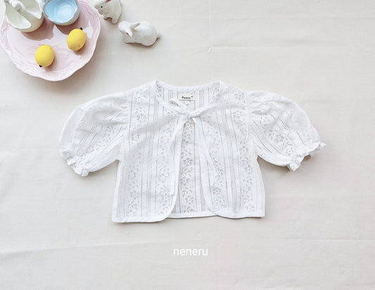 現貨▷ 韓國童裝 25夏 | NU25204 Lace Cardigan