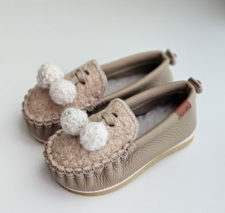 9月團) 韓國手工真皮鞋團 Loafer snowbeige