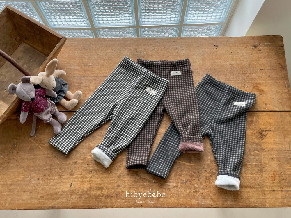現貨▷ 韓國童裝 冬| Hibyebebe WARM WARM LEGGINGS 有毛 保暖極好