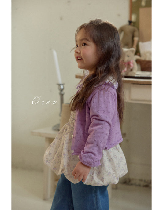 韓國童裝 26春 | OR36 Rosaline Knit Cardigan (85~120cm)