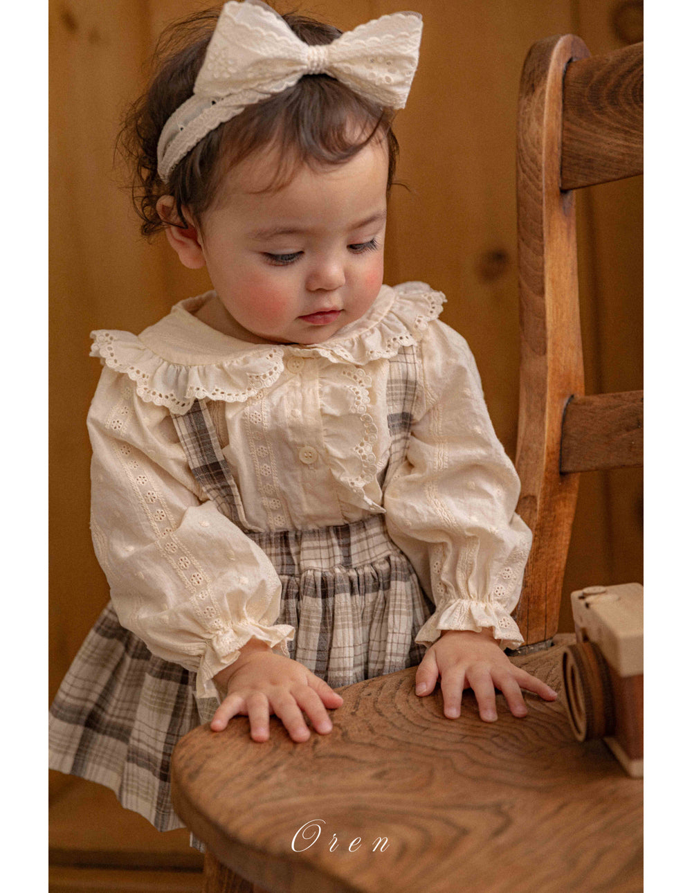 韓國童裝 26春 | OR74 Check Bloomers Skirt (75~90cm)