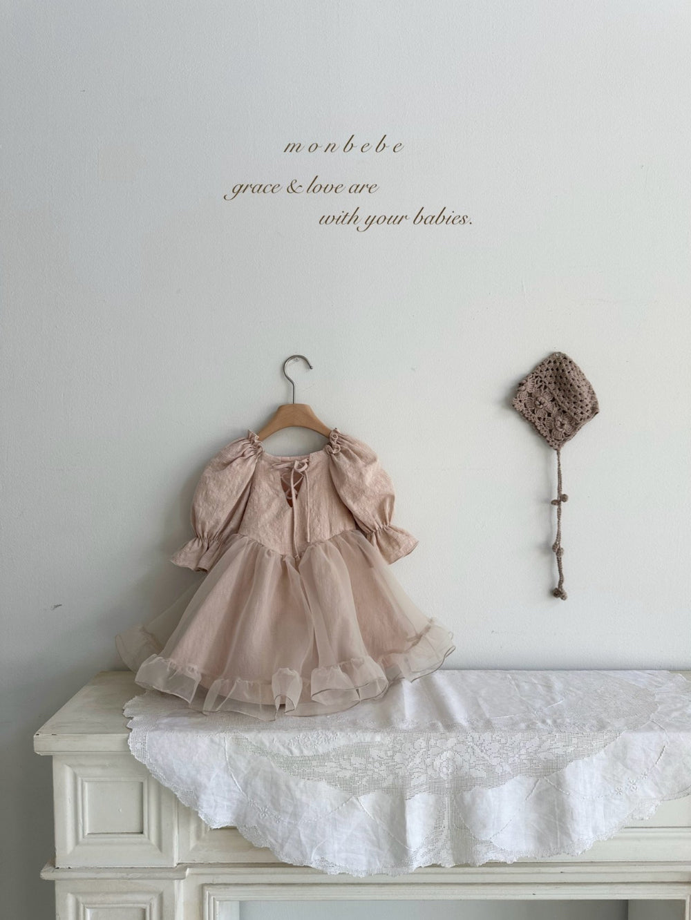 韓國童裝 25春| MB25107 LEAH DRESS KIDS OPS