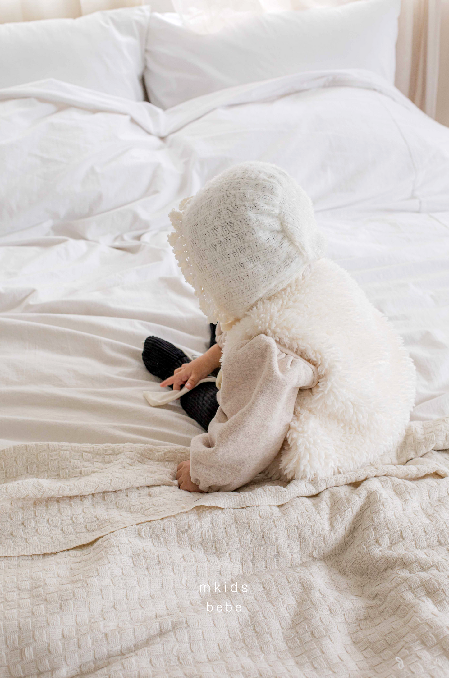 韓國童裝 25秋冬 | MD25434 Lace Bonnet (3-24m)