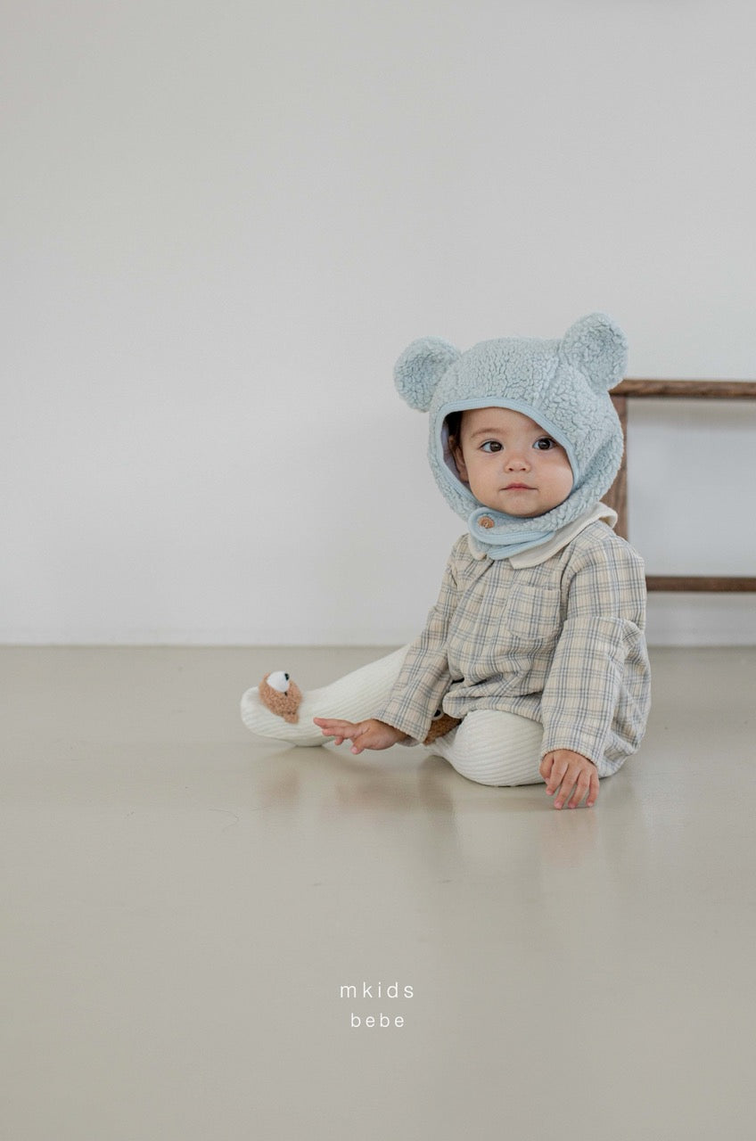 韓國童裝 25秋冬 | MD25406 Check Baby Suit