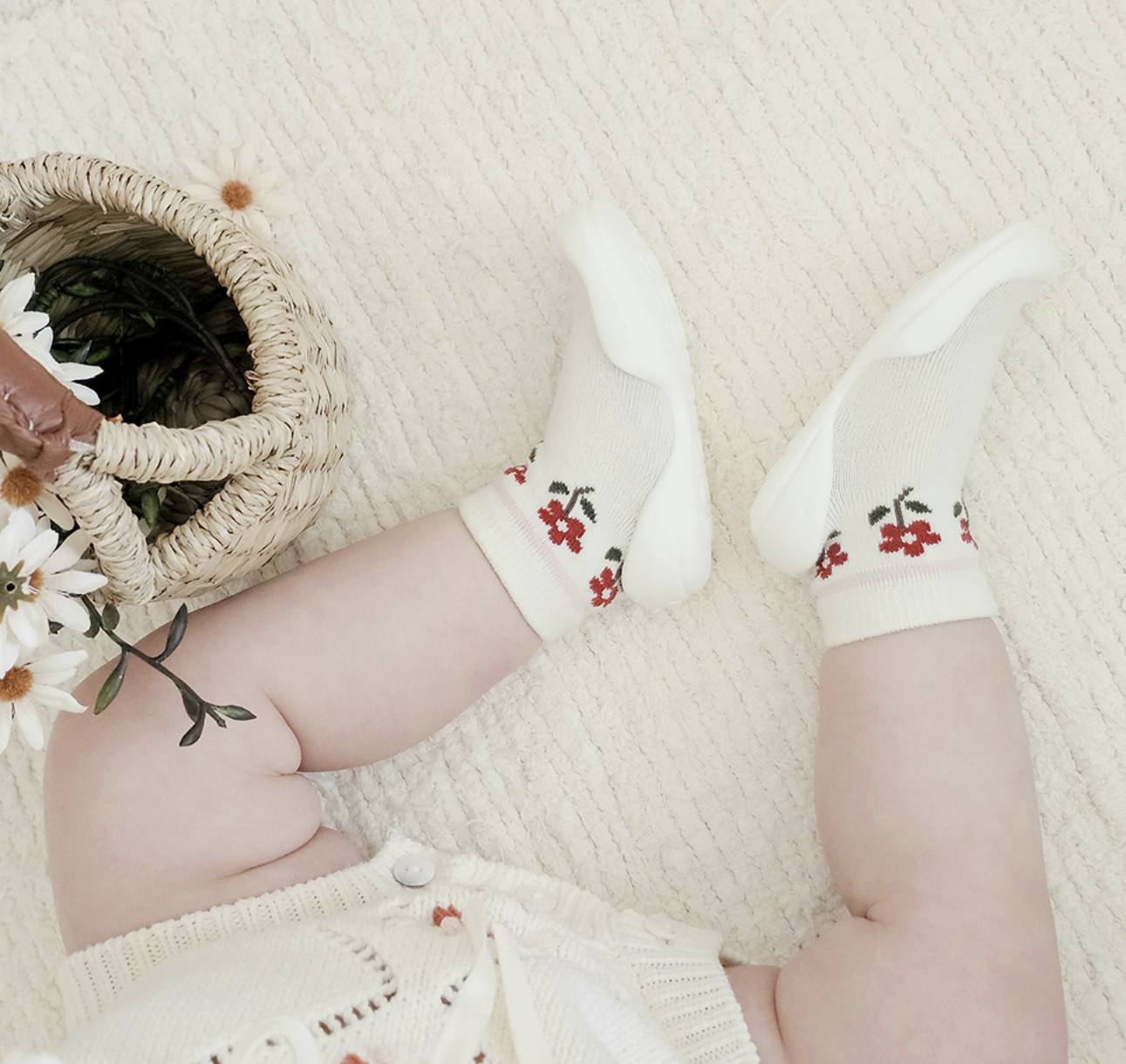 韓國襪子學步鞋 baby socks shoe | 銷量皇 山茶花學步鞋 - FLO | FLOWERKKOCH