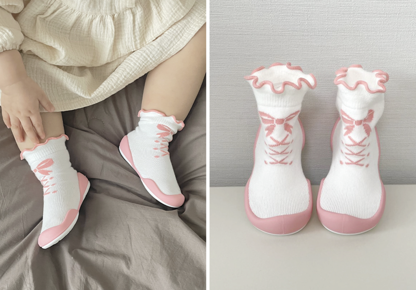 韓國襪子學步鞋 baby socks shoe | Ballet Girl學步鞋 - FLO | FLOWERKKOCH