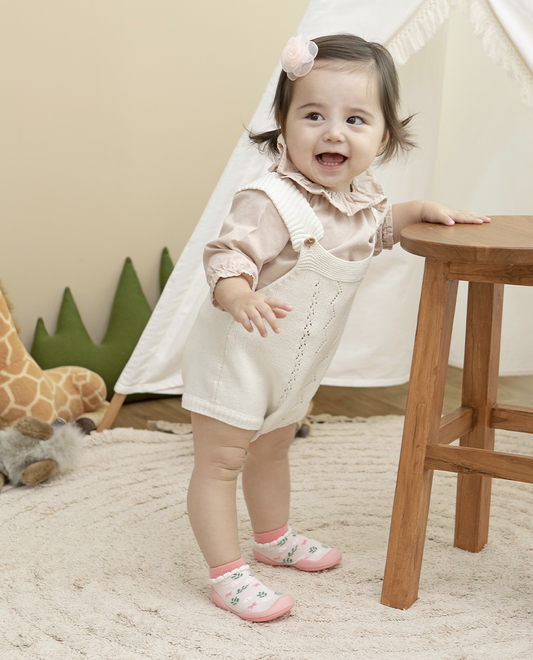 韓國襪子學步鞋 baby socks shoe | 銷量皇 Pink Garden學步鞋 - FLO | FLOWERKKOCH