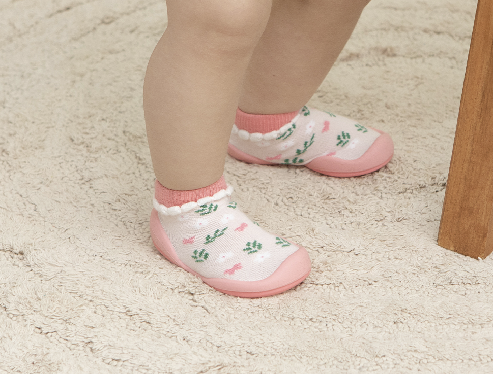 韓國襪子學步鞋 baby socks shoe | 銷量皇 Pink Garden學步鞋 - FLO | FLOWERKKOCH