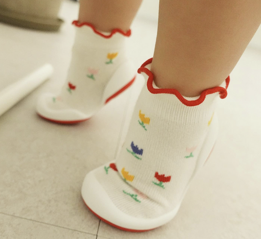 韓國襪子學步鞋 baby socks shoe | 銷量皇 鬱金香(Tulip)學步鞋 - FLO | FLOWERKKOCH