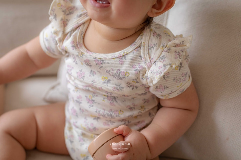 韓國童裝 25夏 | GR25210 BABY LILY - BIB & HAIRBAND