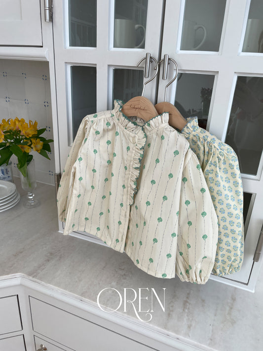 韓國童裝 26春 | OR42 Colette Floral Shirt (85~120cm)