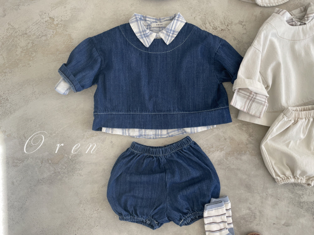 現貨▷ 韓國童裝 25春 | OR25157 TOP AND BOTTOM SET (95-100cm)