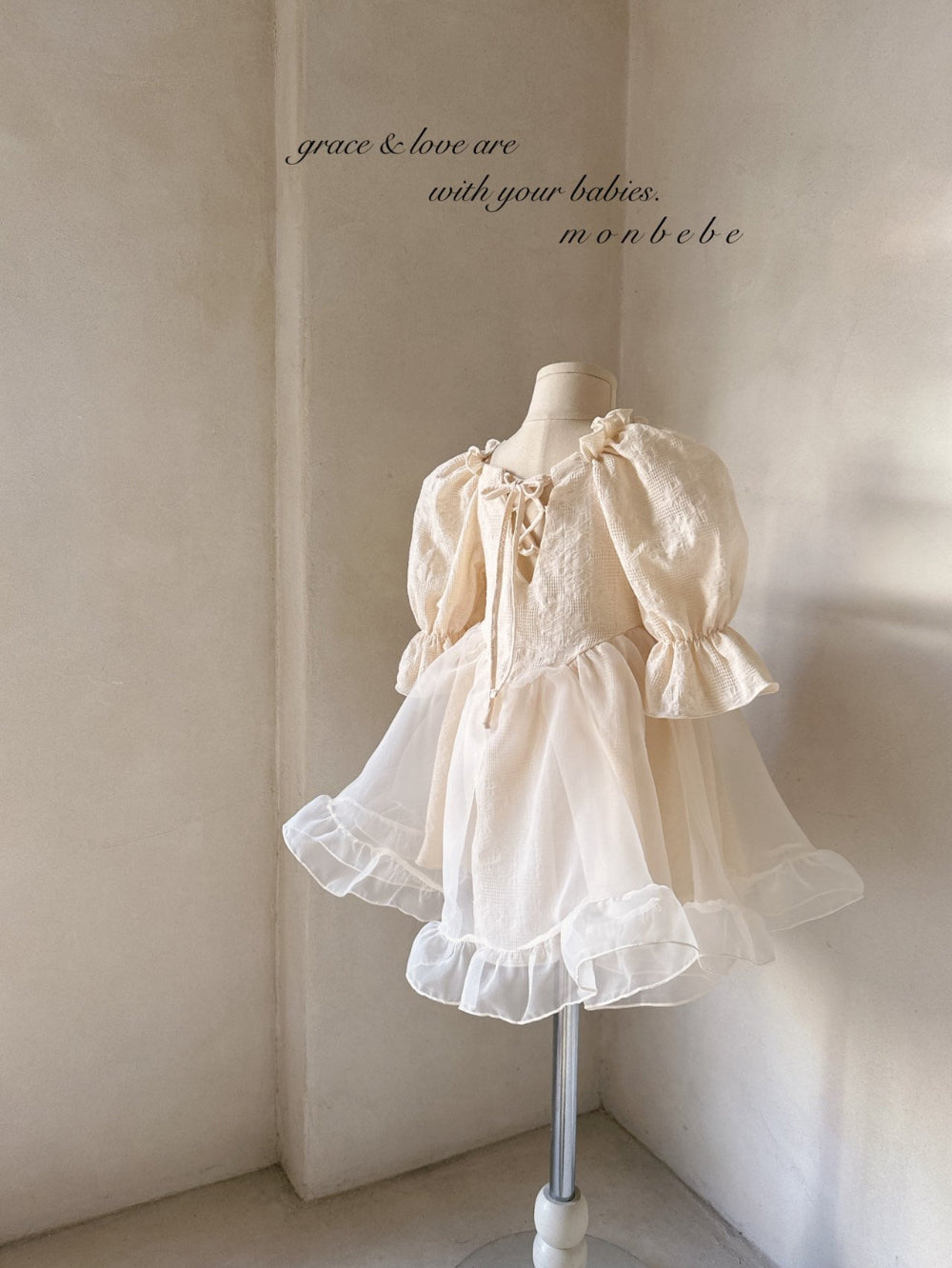 韓國童裝 25春| MB25107 LEAH DRESS KIDS OPS