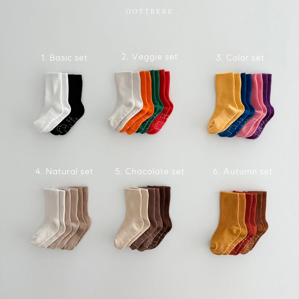 現貨▷ 韓國童裝 Oottbebe Rainbow Socks Set
