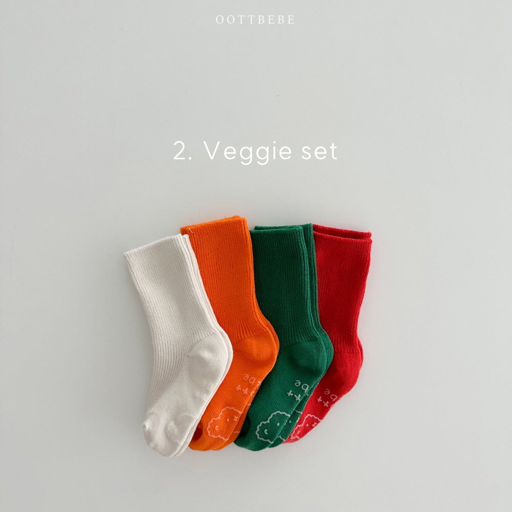 現貨▷ 韓國童裝 Oottbebe Rainbow Socks Set