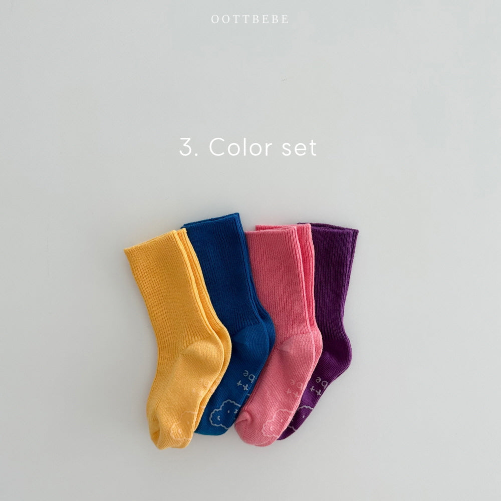 現貨▷ 韓國童裝 Oottbebe Rainbow Socks Set