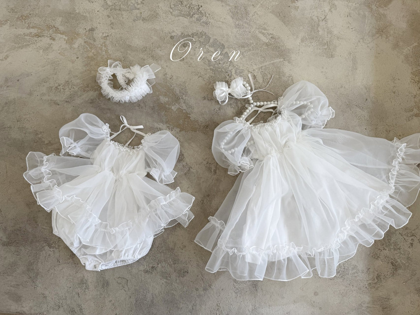 現貨▷ 韓國童裝 25夏 | OR252104 Coco Blush Kids Dress & Baby Suit