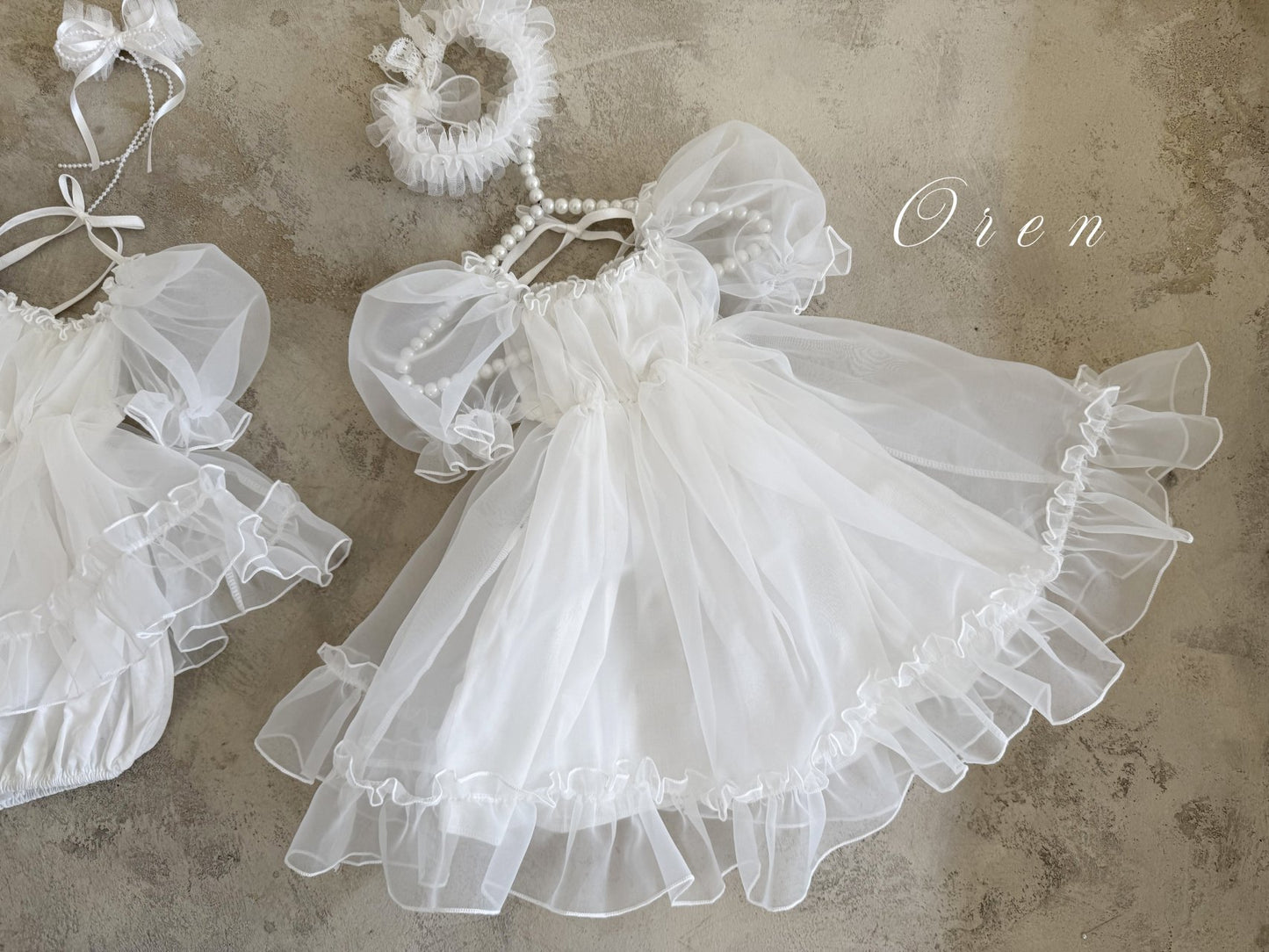 現貨▷ 韓國童裝 25夏 | OR252104 Coco Blush Kids Dress & Baby Suit