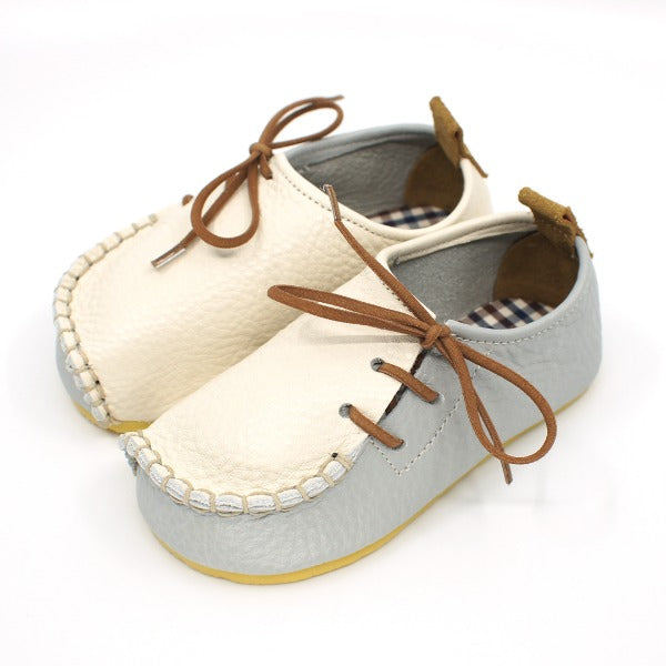 9月團) 韓國手工真皮鞋團 Milo creambluegrey