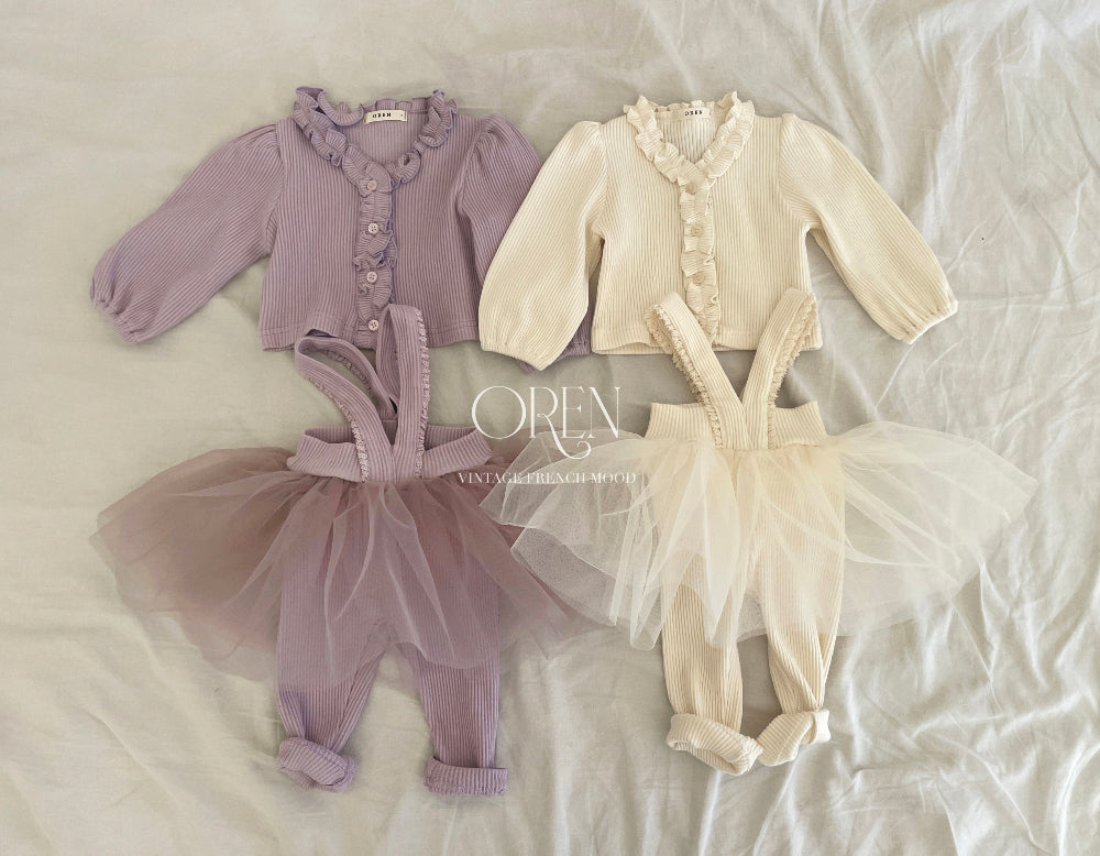 現貨▷ Oren Baby Cardigan & Tutu Skirt Leggings (80)