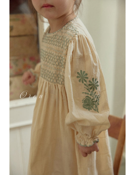 韓國童裝 26春 | OR52 Marien Smoke Dress (85~120cm)