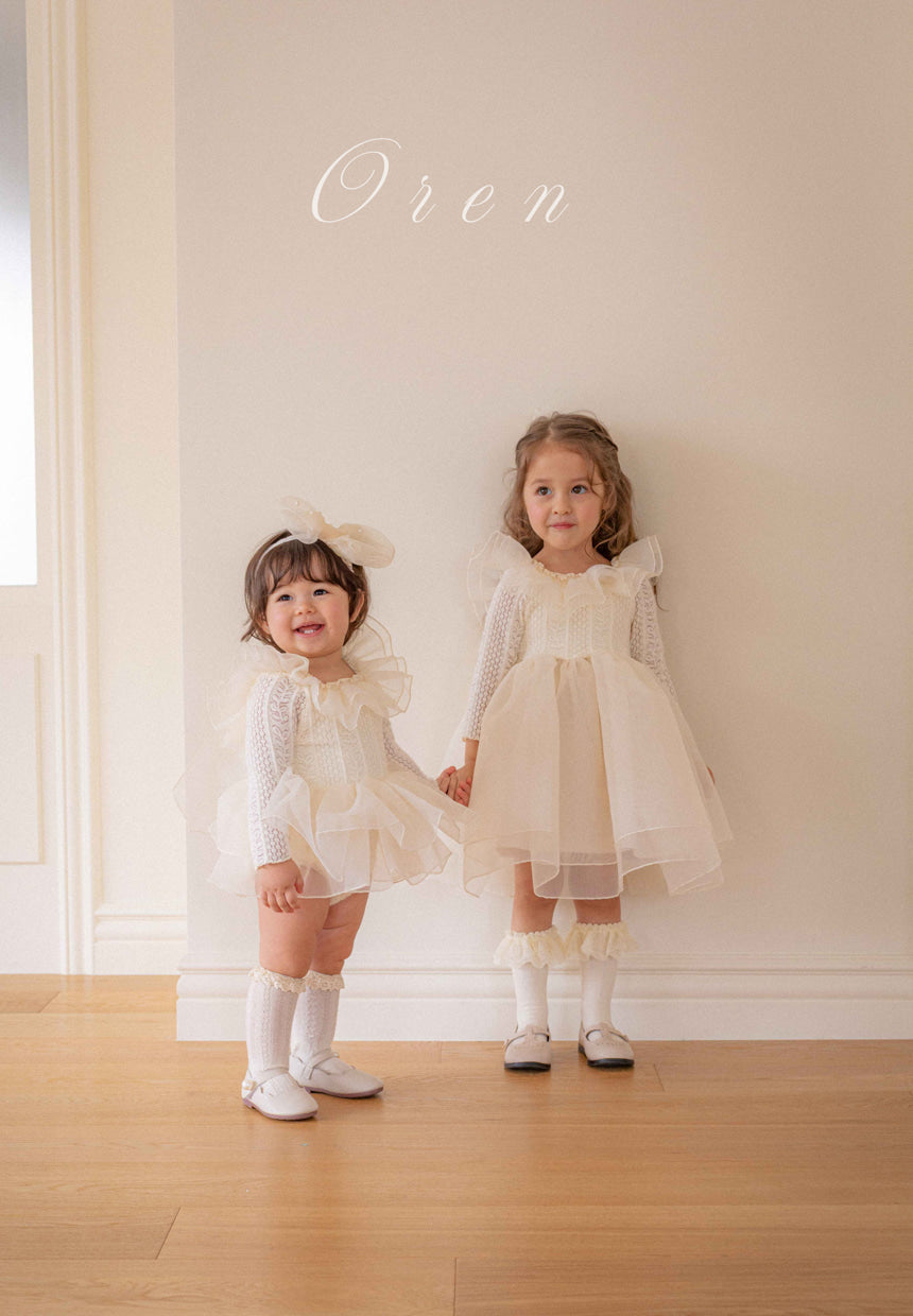 現貨▷ 韓國童裝 25秋 | OR25358 Romance de Creme Suit & Kids OPS