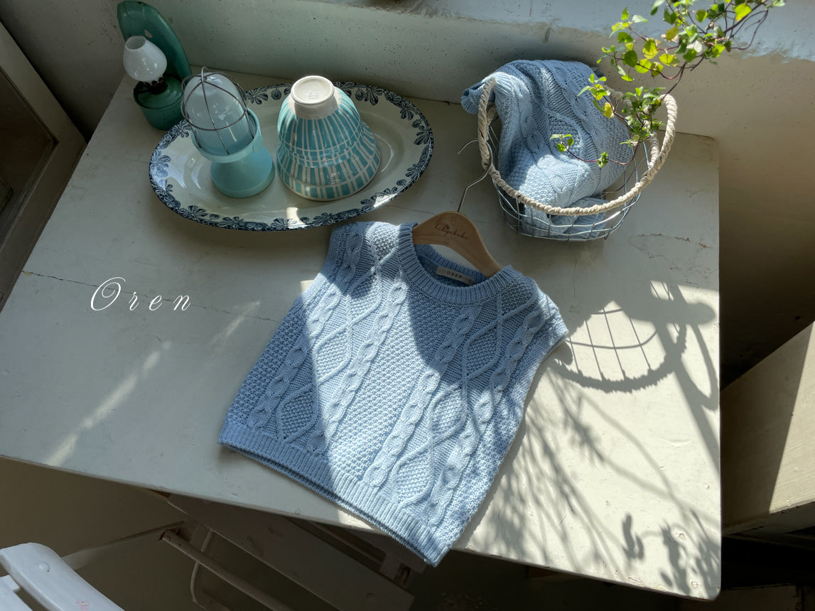 韓國童裝 26春 | OR69 Knit Vest (85~120cm)