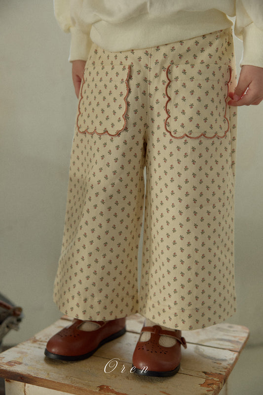 韓國童裝 26春 | OR54 Belle Embroidered Pants (85~120cm)