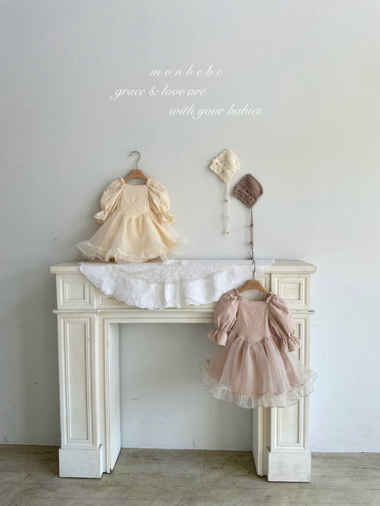 韓國童裝 25春| MB25107 LEAH DRESS KIDS OPS