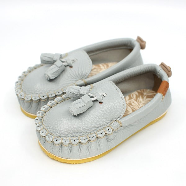 韓國手工真皮鞋 Loafer Blue Grey
